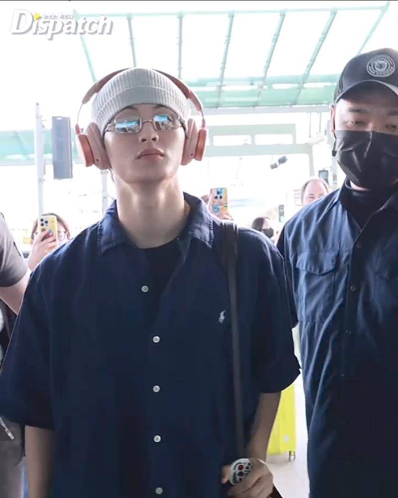 potret Mark NCT berangkat ke Jakarta (instagram.com/koreadispatch)
